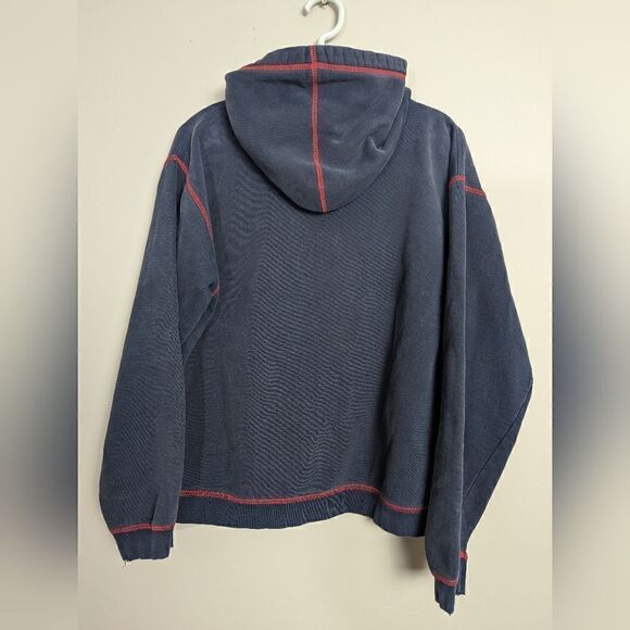 Vintage Boca Hoodie Navy and Red Size S Embroidered Logo - Picture 6 of 6